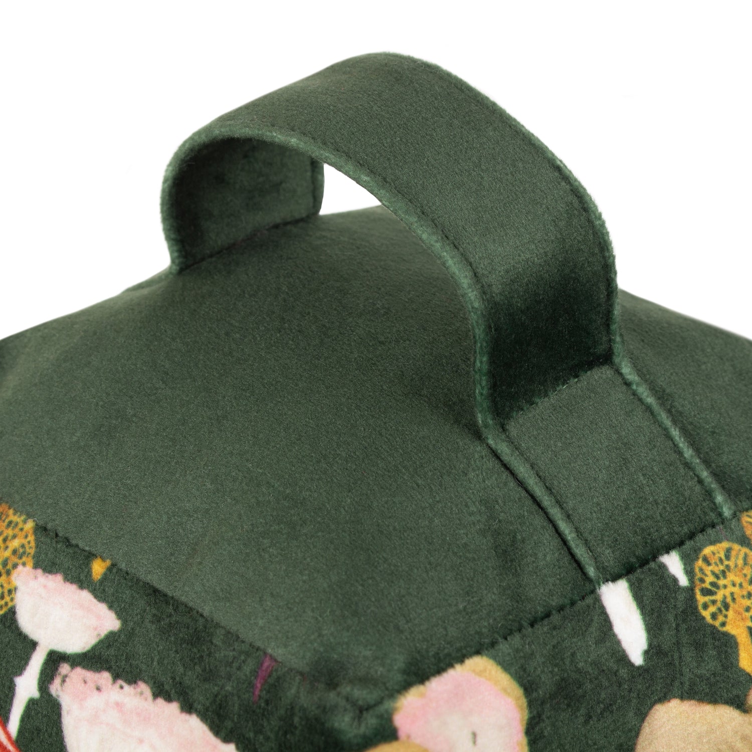 Amanita Abstract Mushroom Doorstop Green