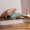 Yard Anko Macrame Tassel Filled Cushion 45cm x 45cm Eucalyptus
