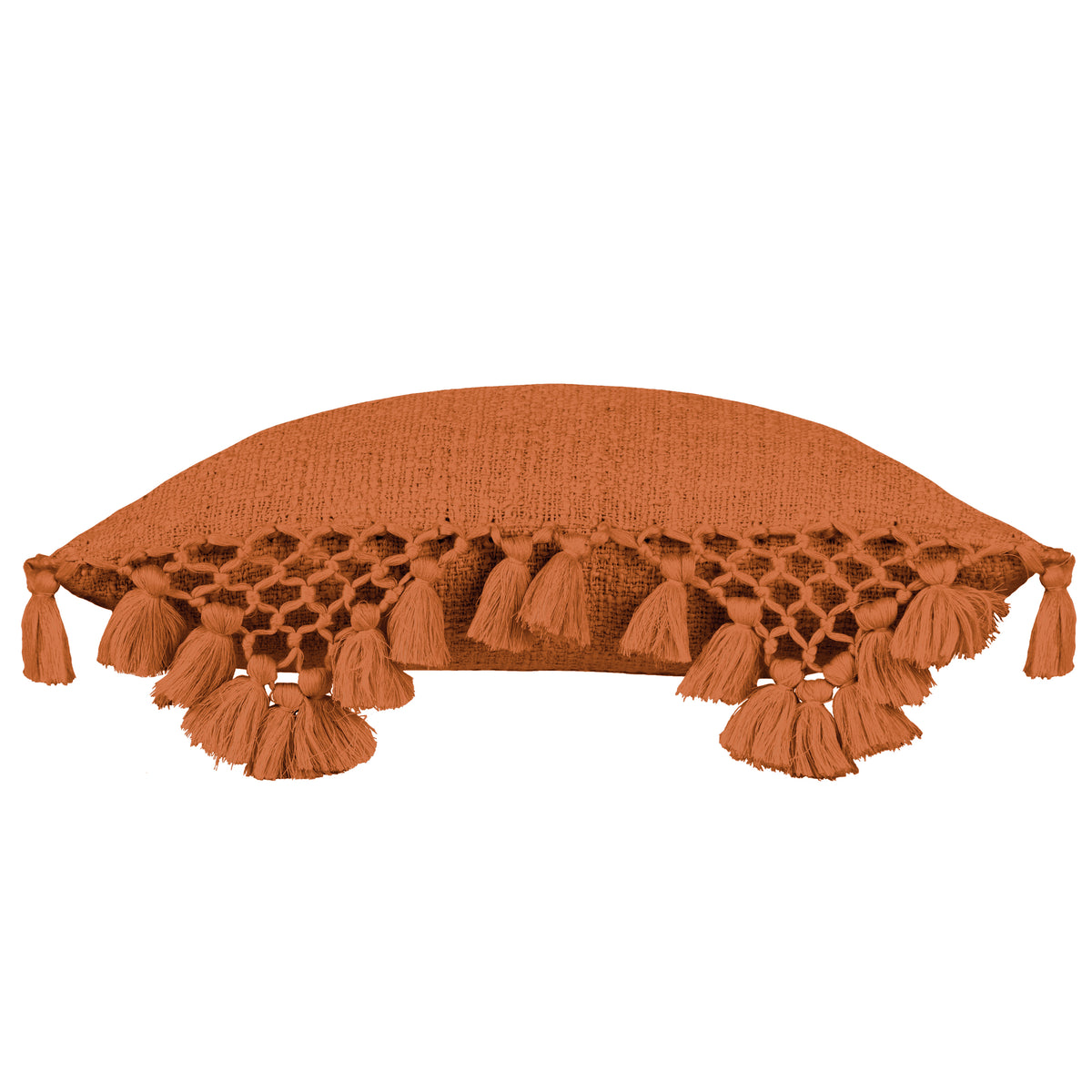 Yard Anko Macrame Tassel Filled Cushion 45cm x 45cm Pecan