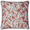 furn. Annika Floral 50cm x 50cm Filled Cushion Brick