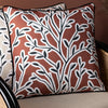 furn. Annika Floral 50cm x 50cm Filled Cushion Brick