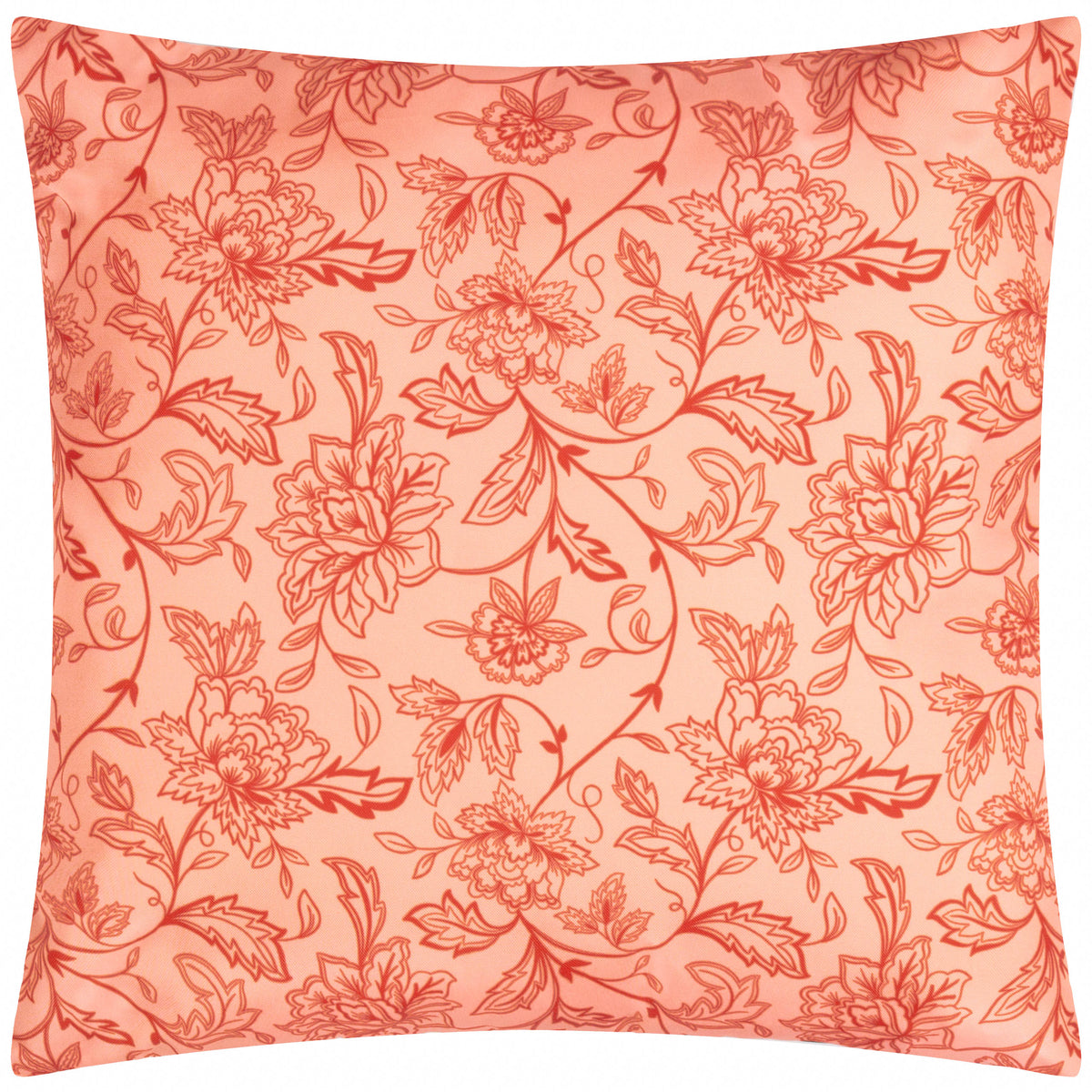 Furn. Anemone Printed Outdoor 45cm x 45cm Filled Cushion Peaches Multi