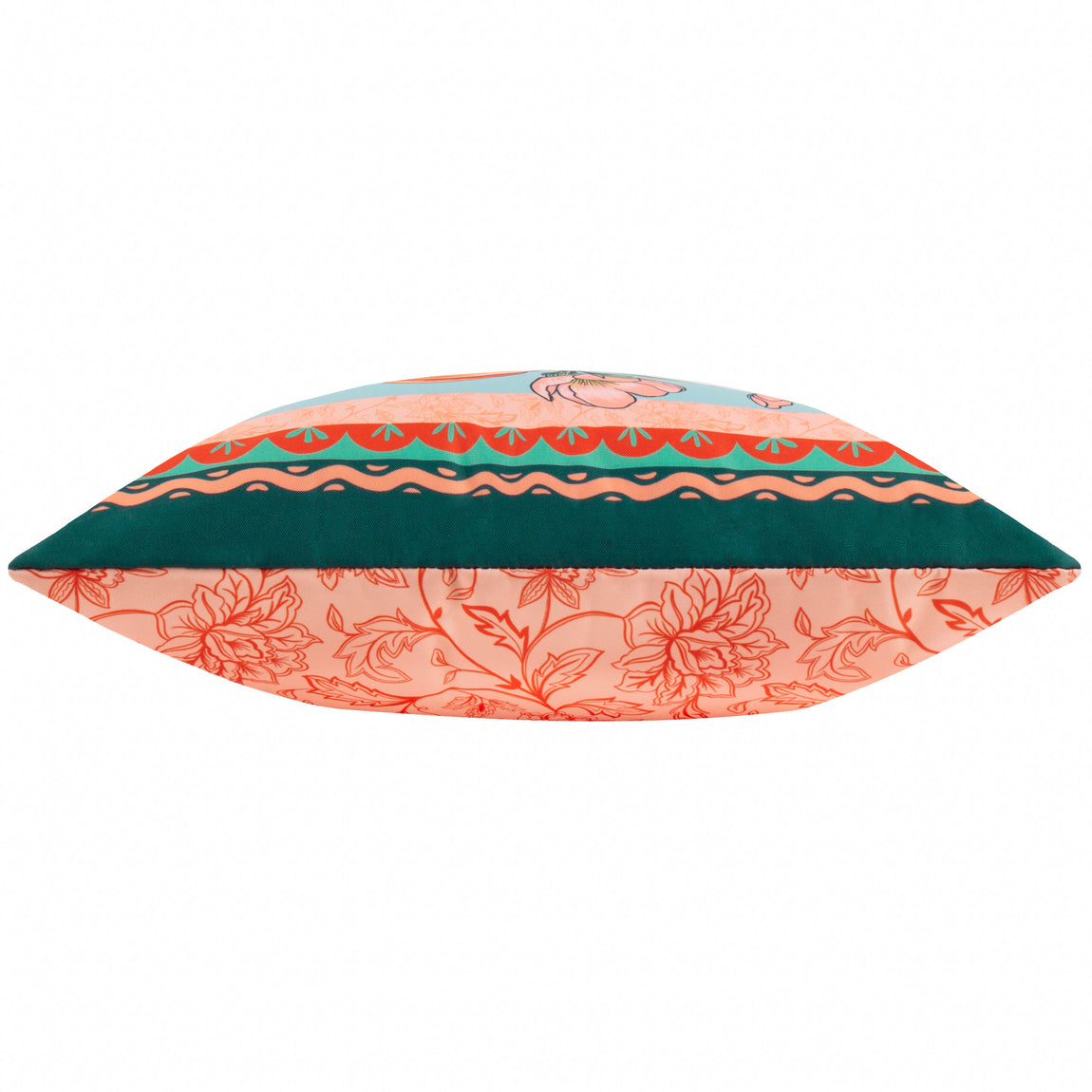 Furn. Anemone Printed Outdoor 45cm x 45cm Filled Cushion Peaches Multi