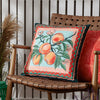 Furn. Anemone Printed Outdoor 45cm x 45cm Filled Cushion Peaches Multi
