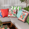Furn. Anemone Printed Outdoor 45cm x 45cm Filled Cushion Strawberries Multi