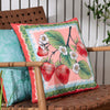 Furn. Anemone Printed Outdoor 45cm x 45cm Filled Cushion Strawberries Multi