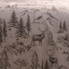 Dreams and Drapes Alpine Stag Brushed Cotton Duvet Cover Bedding Set Natural