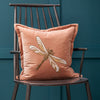 Voyage Maison Aria Embroidered Velvet Feather Filled Cushion 50cm x 50cm Pink