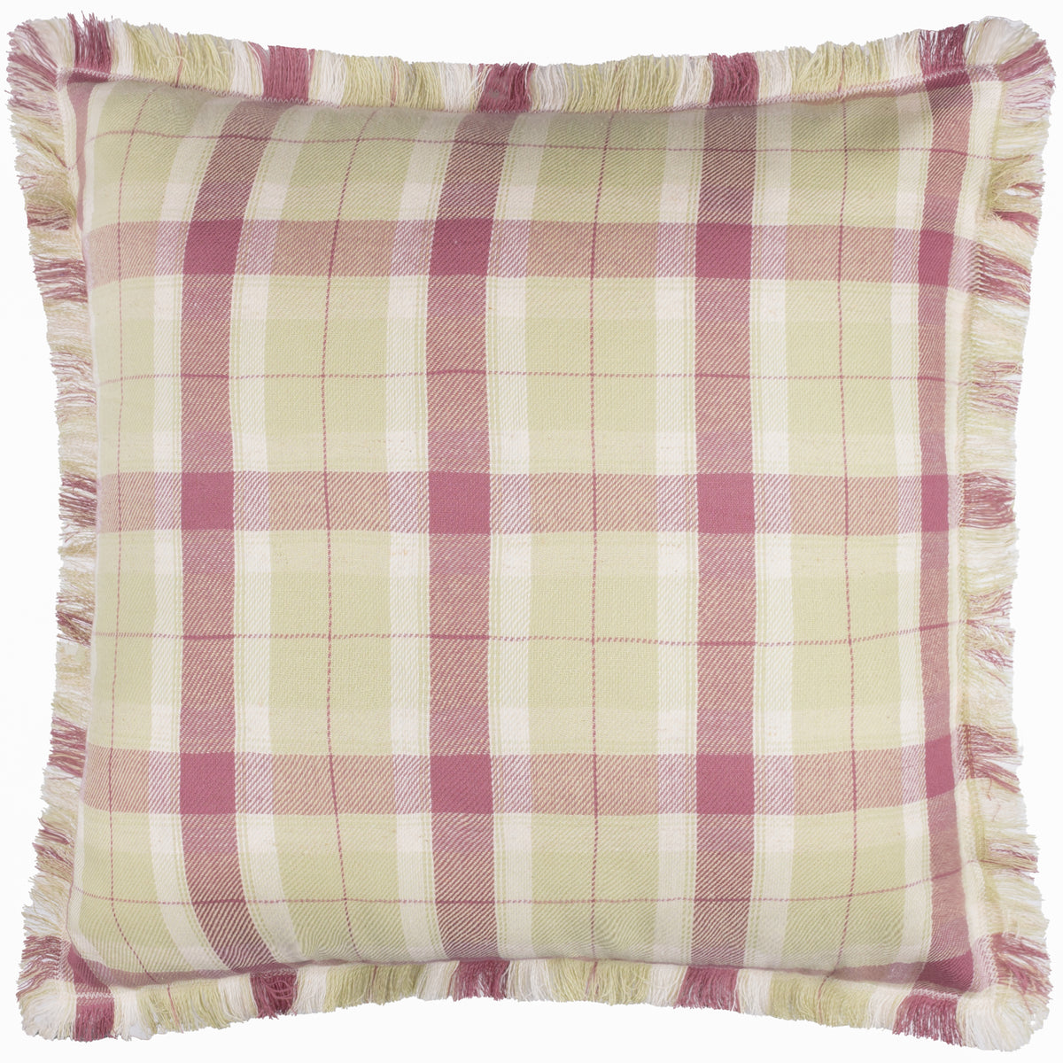 Voyage Maison Arrochar Tartan Outdoor Filled Cushion 50cm x 50cm Elderberry