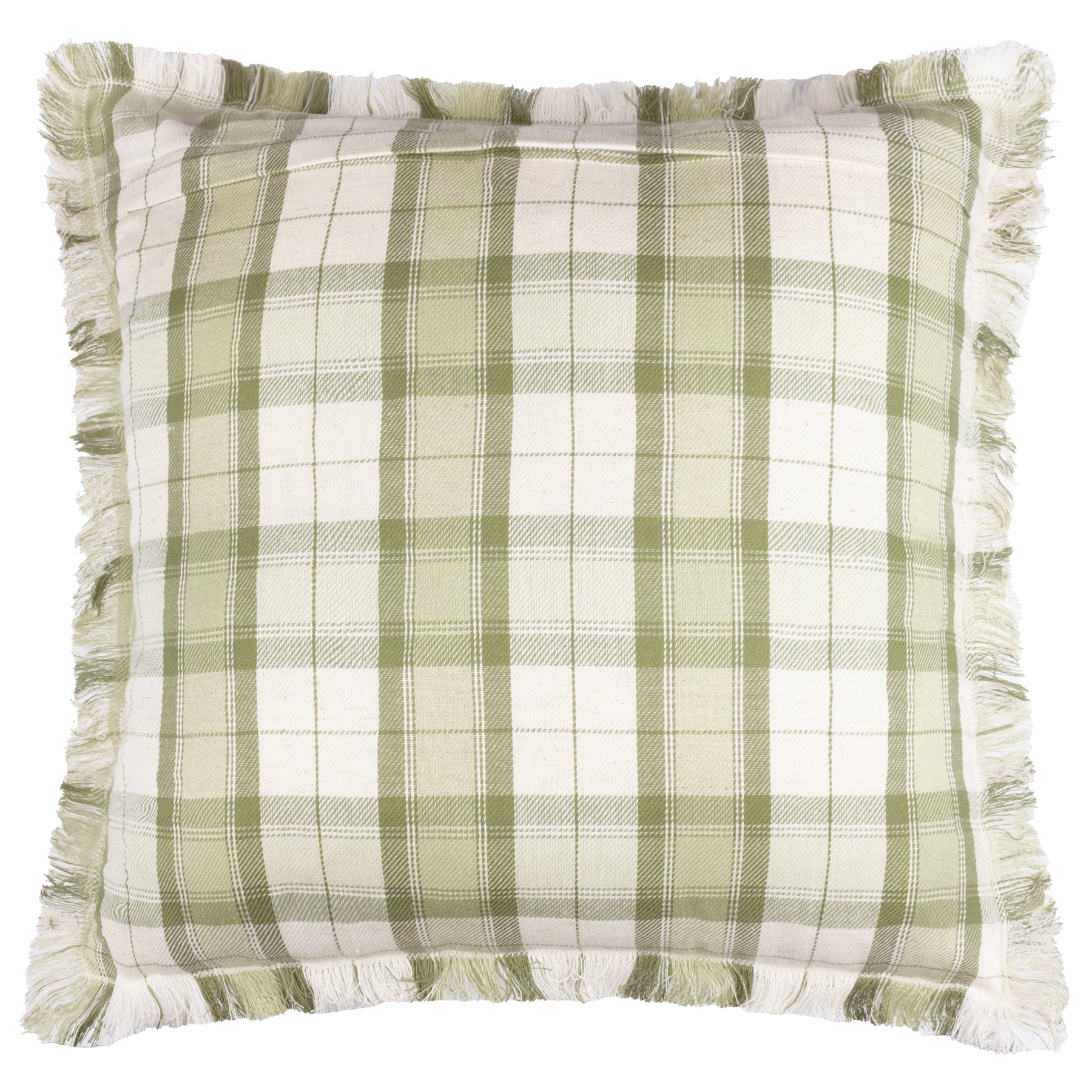 Voyage Maison Arrochar Tartan Outdoor Filled Cushion 50cm x 50cm Moss
