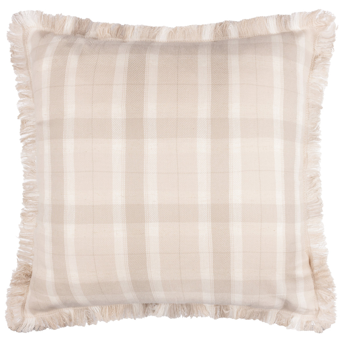 Voyage Maison Arrochar Tartan Outdoor Filled Cushion 50cm x 50cm Nut