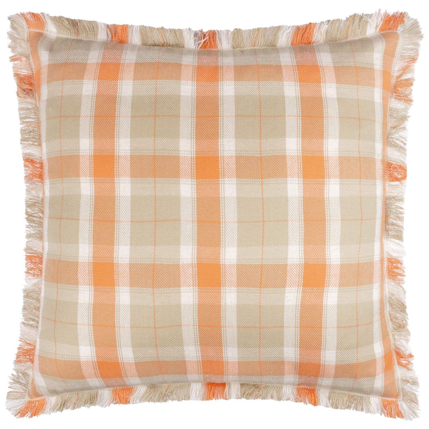 Voyage Maison Arrochar Tartan Outdoor Filled Cushion 50cm x 50cm Russet