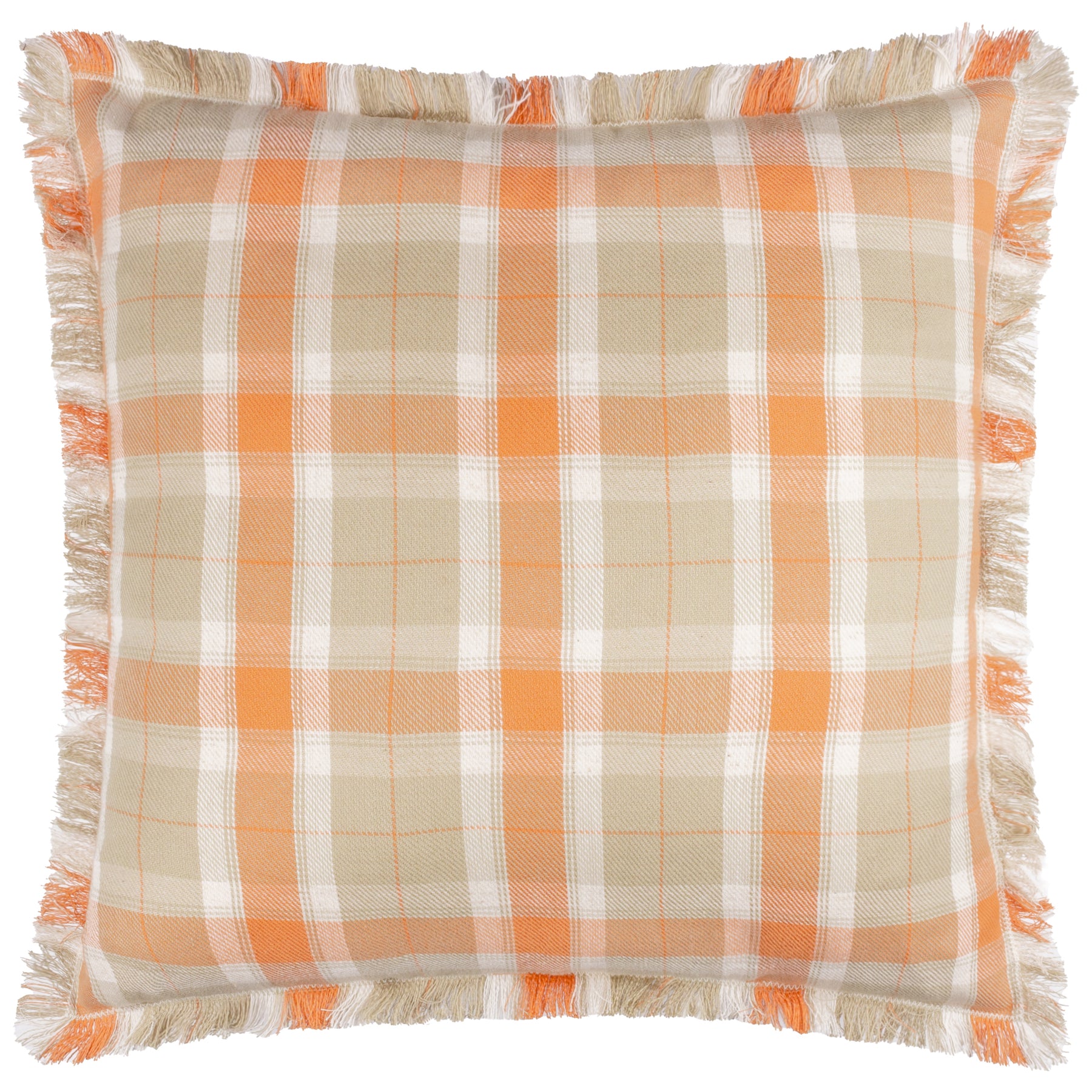 Voyage Maison Arrochar Tartan Outdoor Filled Cushion 50cm x 50cm Russet