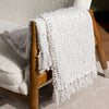 Arvo Woven Fringed Throw 130cm x 180cm Natural