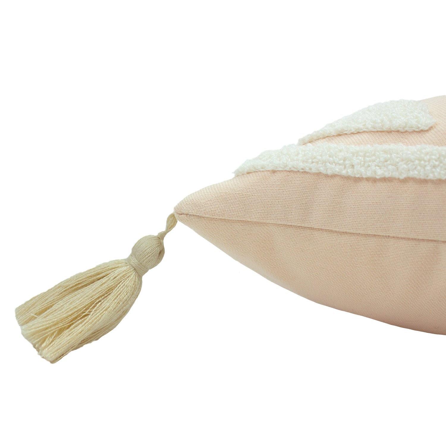 furn. Ashrameye Embroidered 35cm x 50cm Filled Boudoir Blush