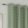 Aspen Thermal Ready Made Eyelet Blockout Curtains Green