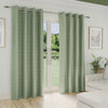Aspen Thermal Ready Made Eyelet Blockout Curtains Green