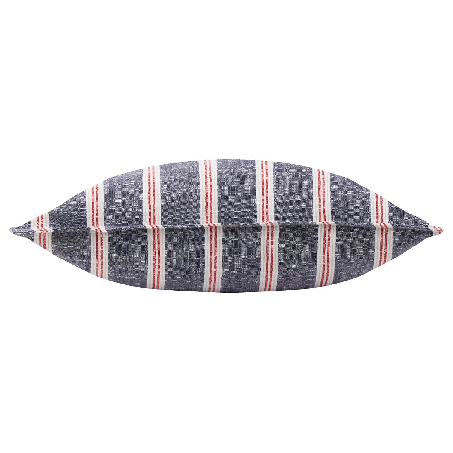 Yard Abersoch Stripe Cotton 50cm x 50cm Filled Cushion Regatta Red