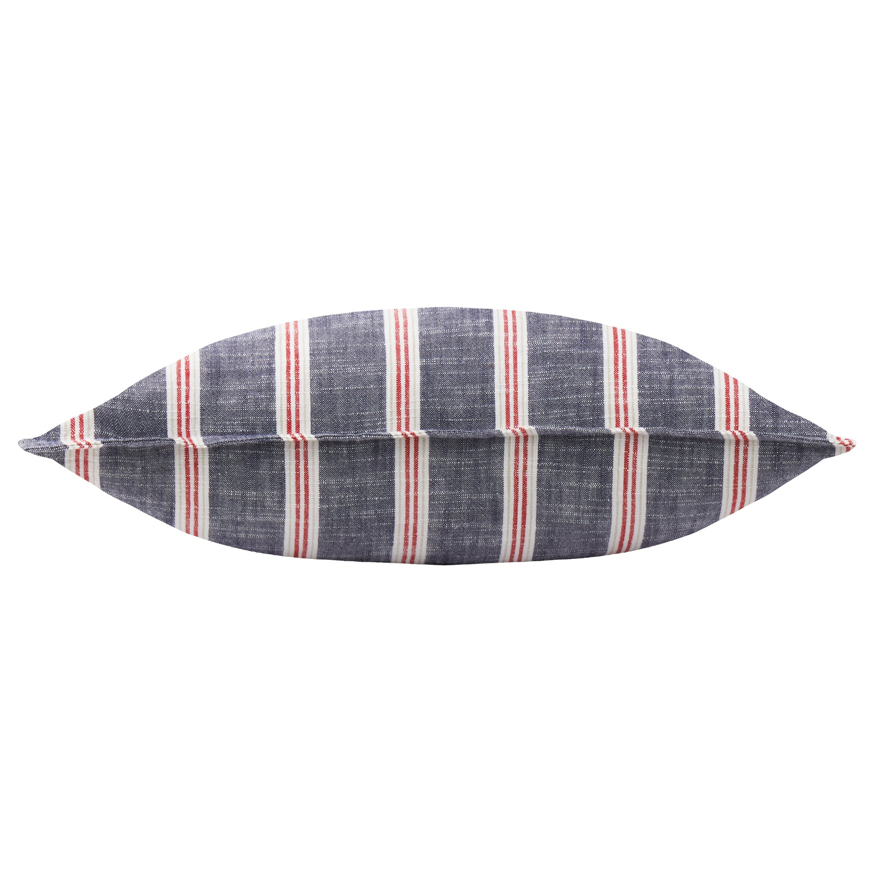 Yard Abersoch Stripe Cotton 50cm x 50cm Filled Cushion Regatta Red