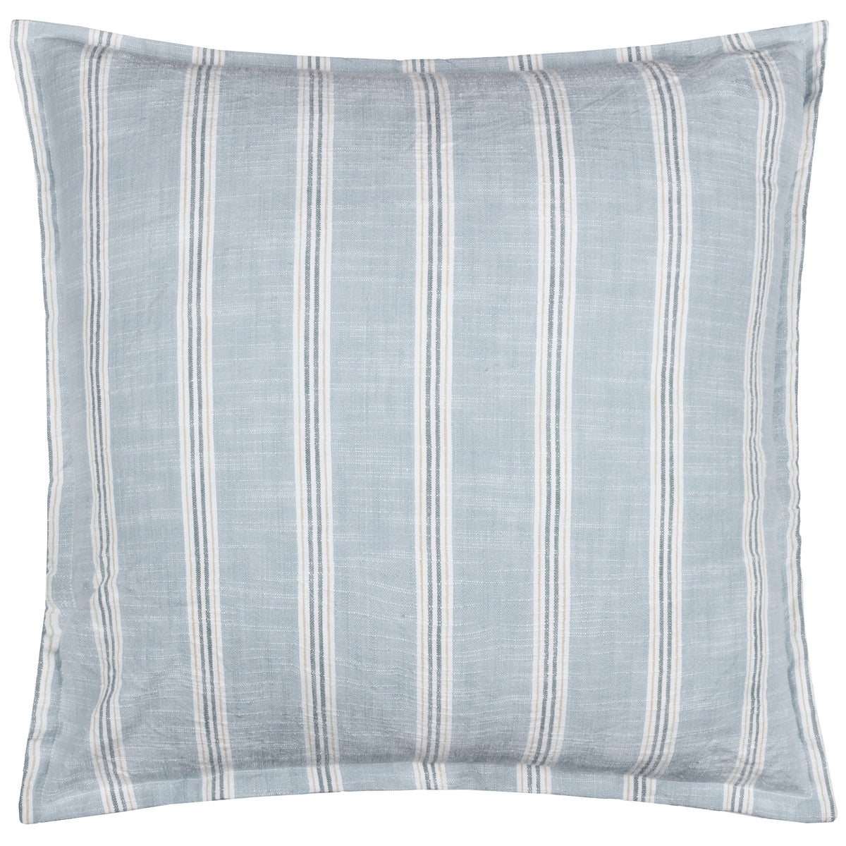 Yard Abersoch Stripe Cotton 50cm x 50cm Filled Cushion Sail Blue
