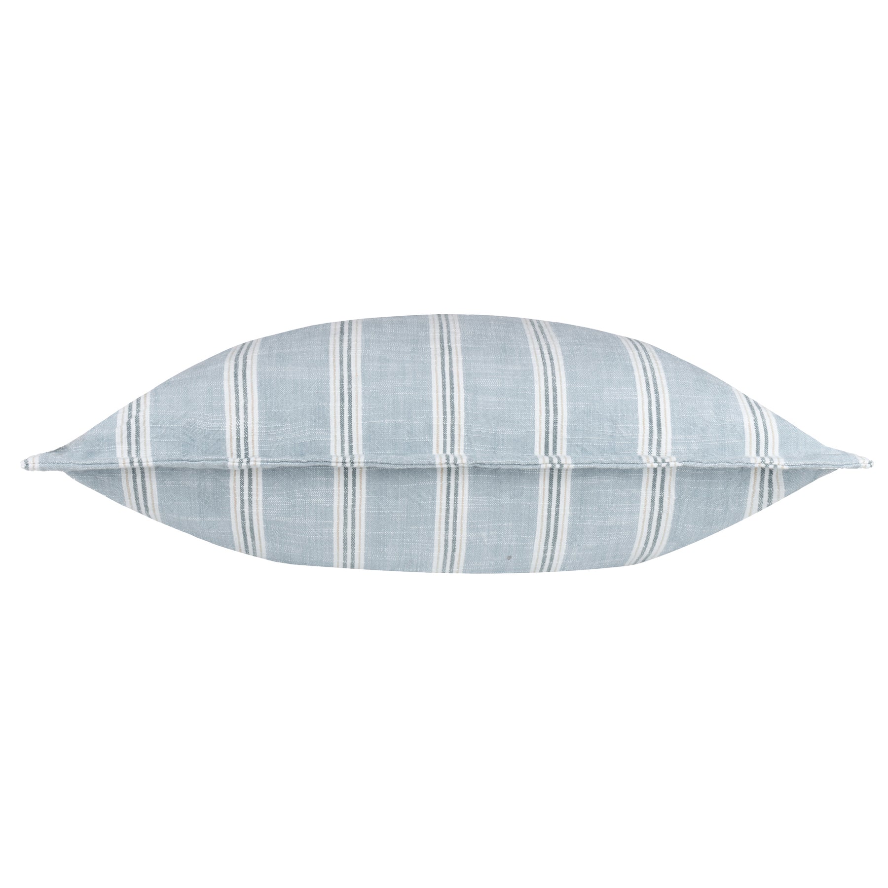 Yard Abersoch Stripe Cotton 50cm x 50cm Filled Cushion Sail Blue