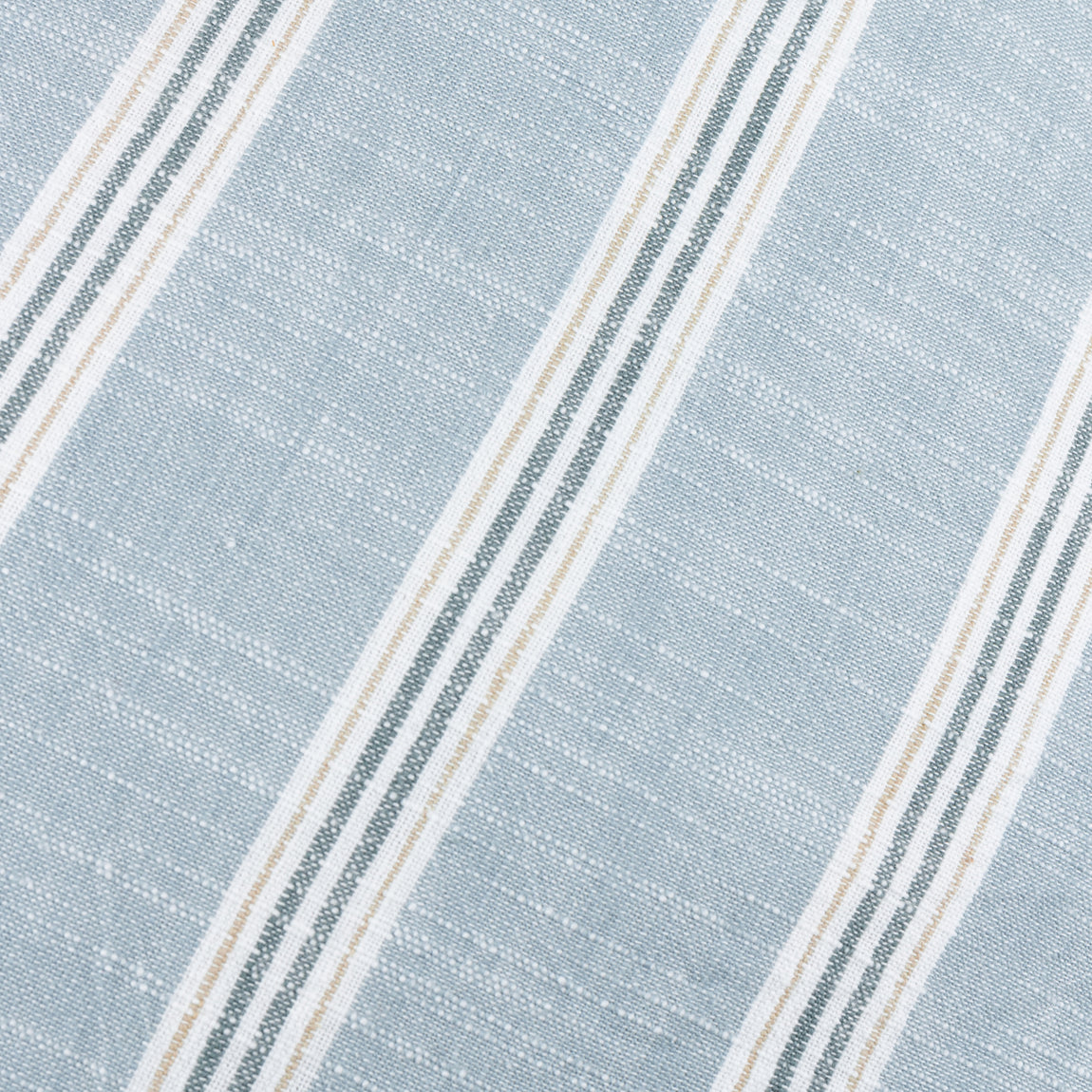 Yard Abersoch Stripe Cotton 50cm x 50cm Filled Cushion Sail Blue