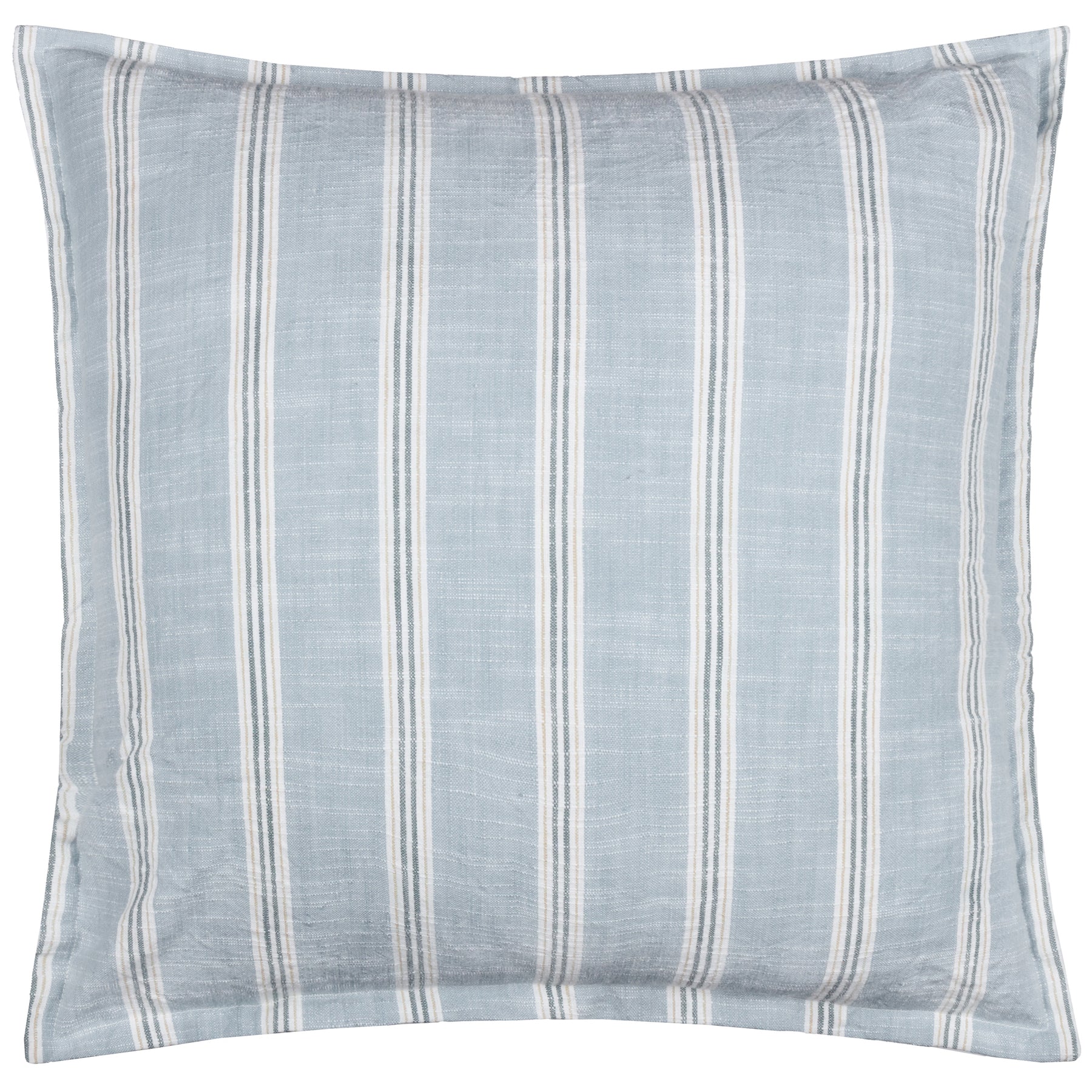 Yard Abersoch Stripe Cotton 50cm x 50cm Filled Cushion Sail Blue