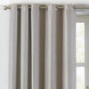 Paoletti Atlantic Twill Woven Ready Made Eyelet Curtains Natural