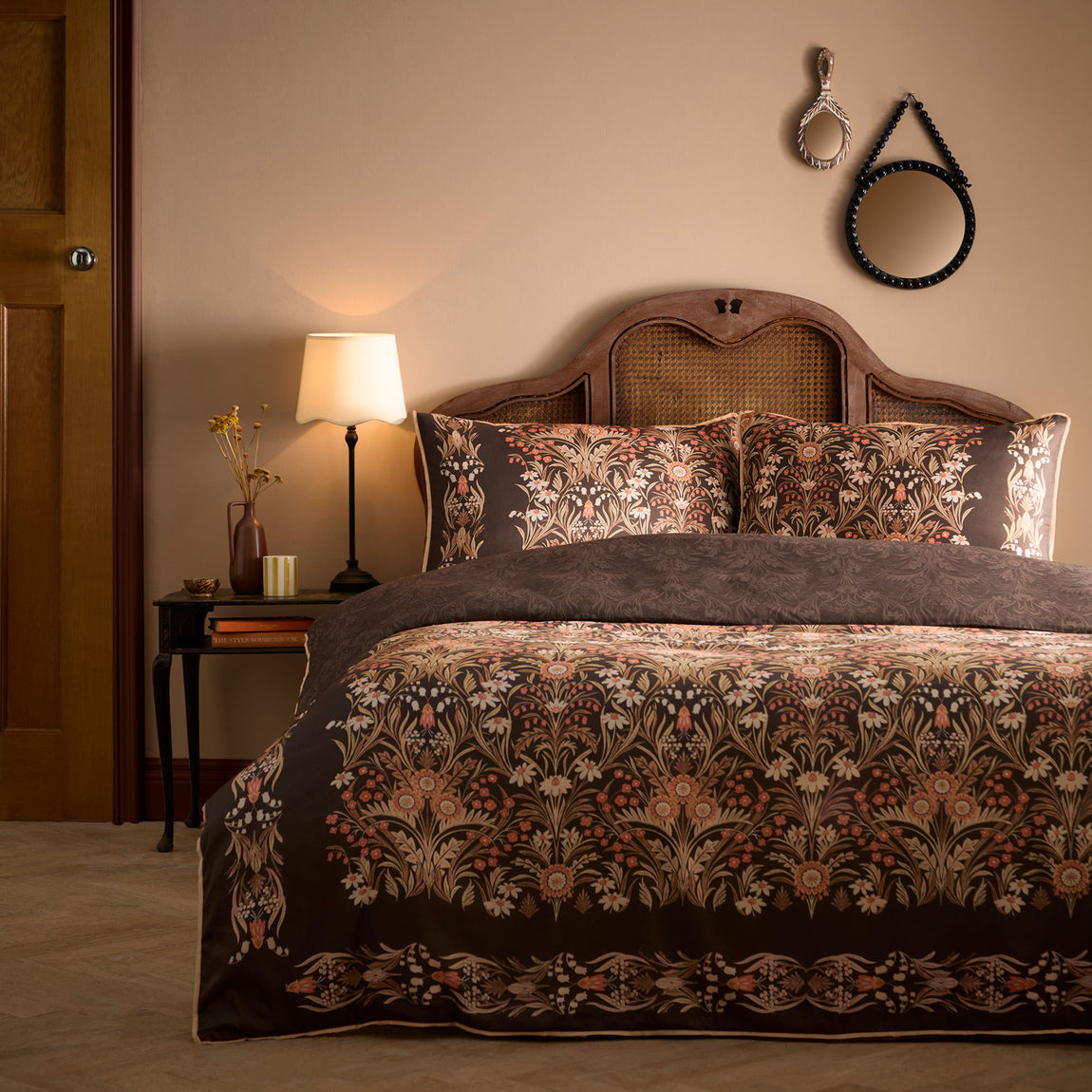 Appletree Audrey Cotton Sateen Duvet Cover Bedding Set Spice