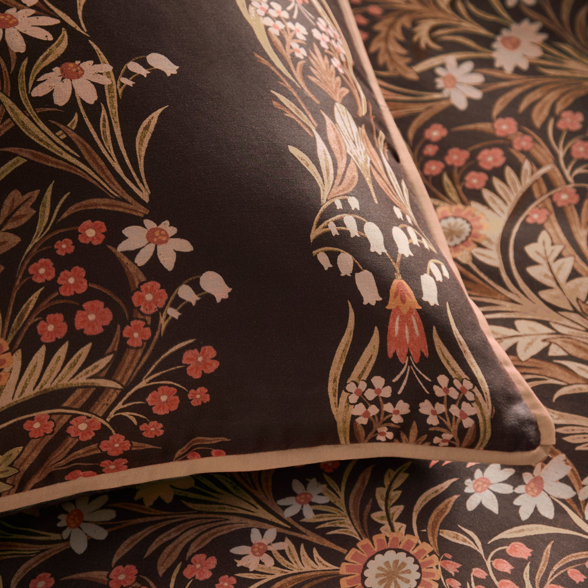 Appletree Audrey Cotton Sateen Duvet Cover Bedding Set Spice