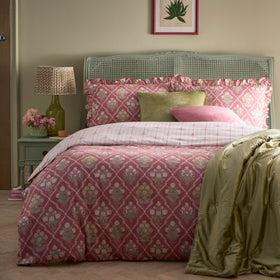 Appletree Aurelia Cotton Duvet Cover Bedding Set Pink