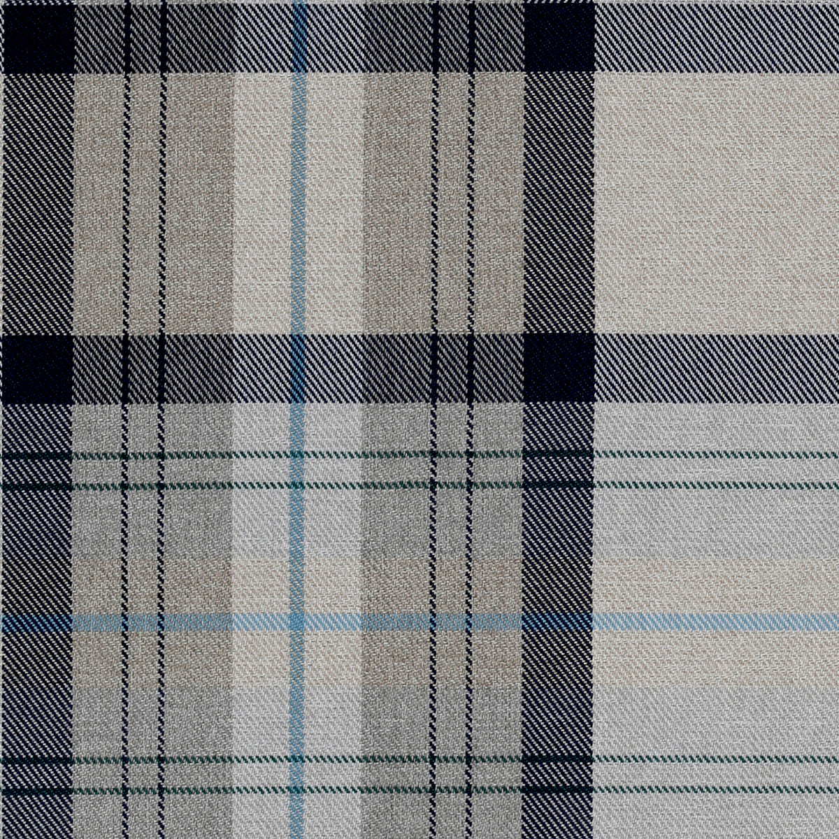 Highland Check Made to Measure Curtain Blue