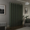 Austin Thermal Ready Made Eyelet Blackout Curtains Green