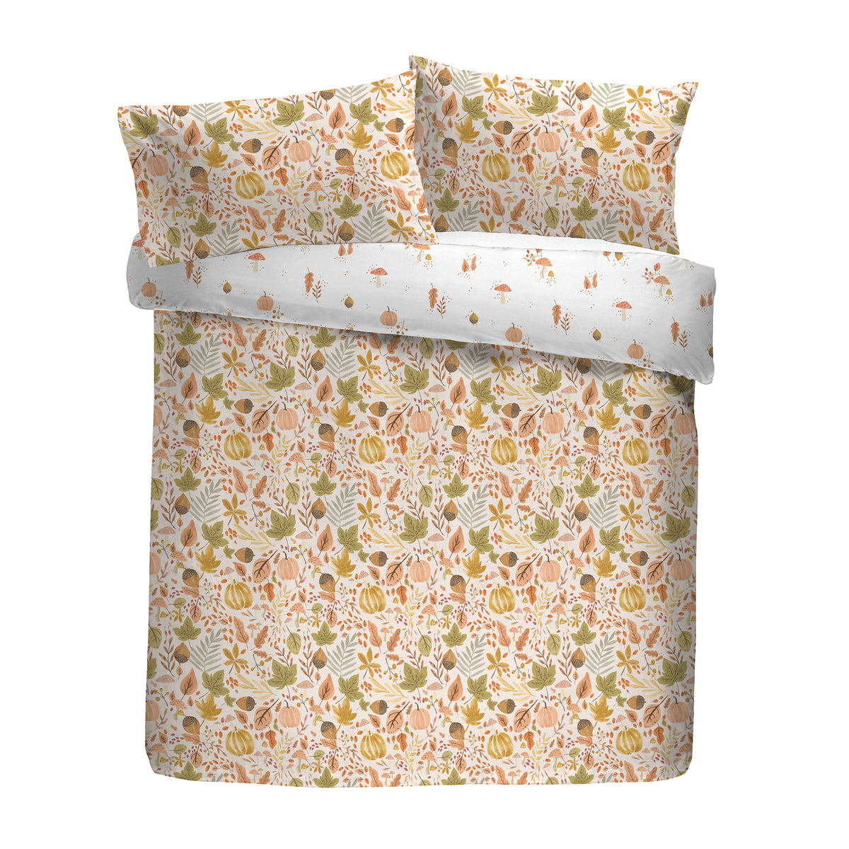 Dreams & Drapes Autumn Foliage Duvet Cover Bedding Set Natural