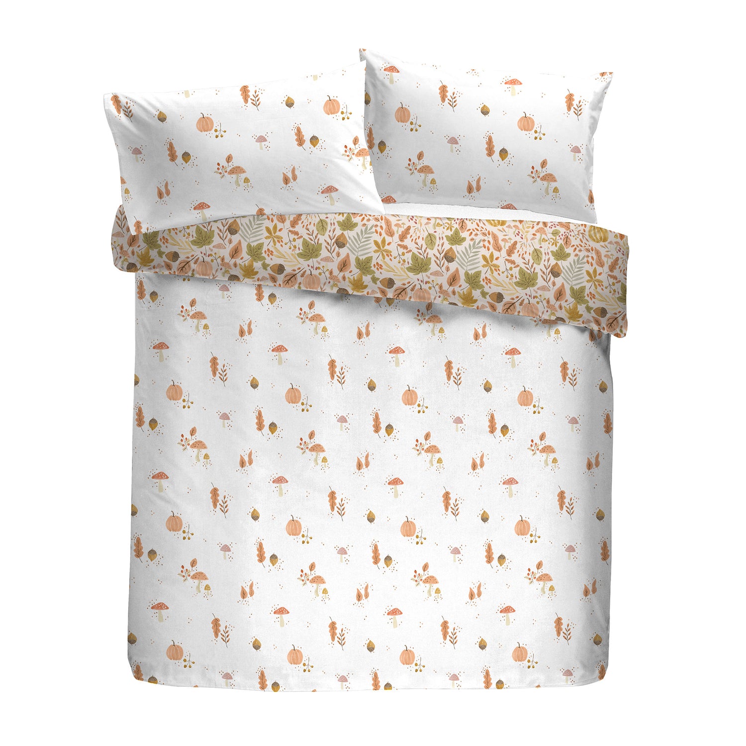 Dreams & Drapes Autumn Foliage Duvet Cover Bedding Set Natural