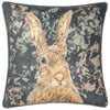 Evans Lichfield Avebury Hare Piped Filled Cushion 43cm x 43cm Navy