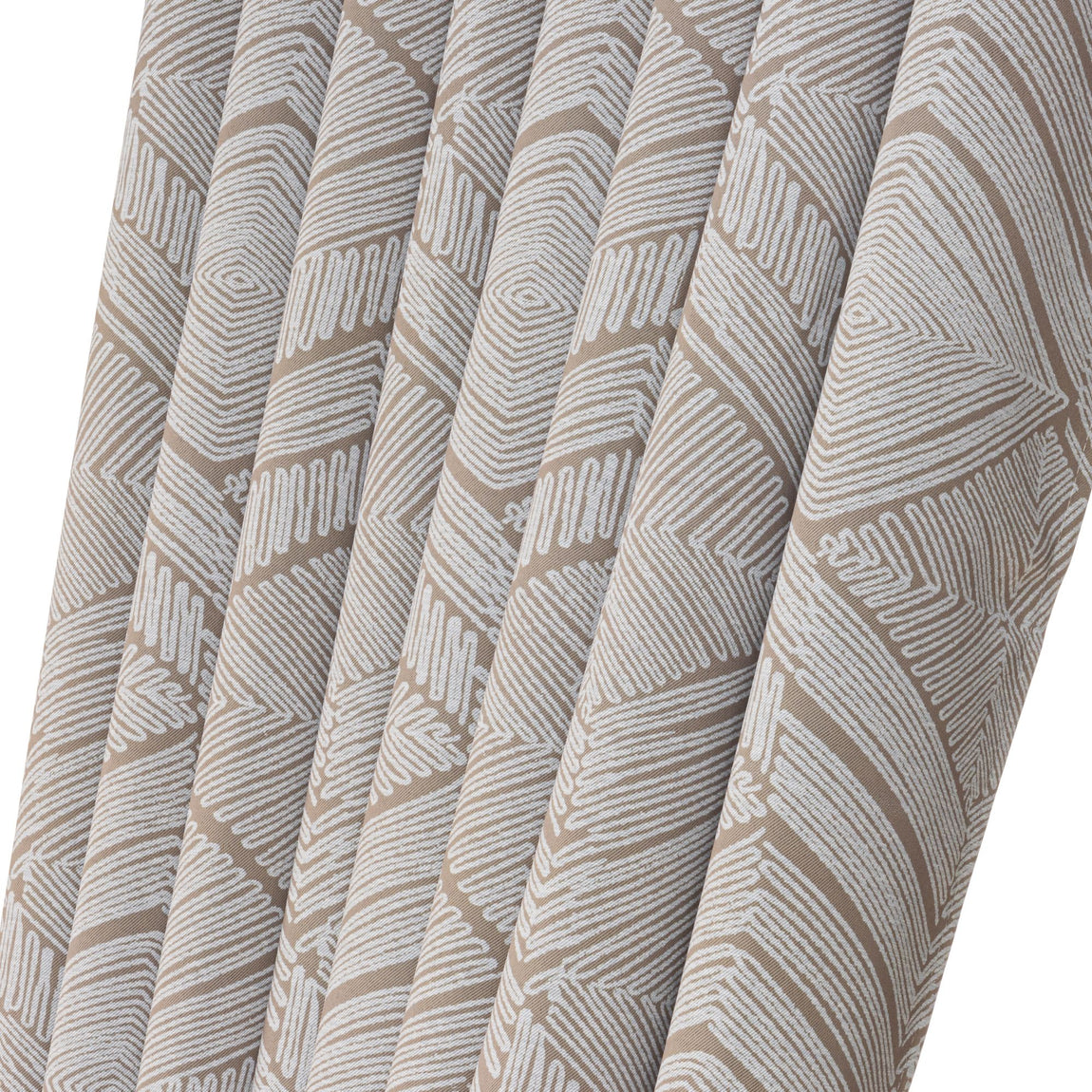 Aztec Ready Made Eyelet Blackout Curtains Cream