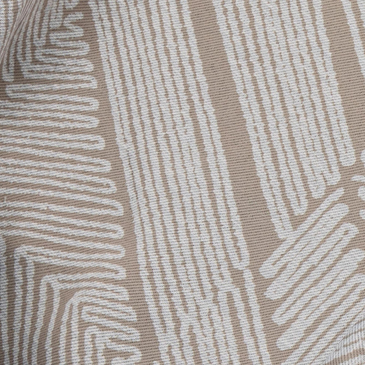 Aztec Ready Made Eyelet Blackout Curtains Cream