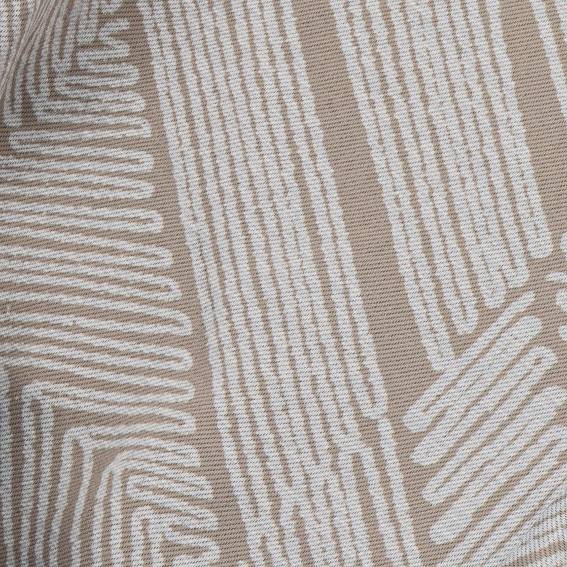 Aztec Ready Made Eyelet Blackout Curtains Cream