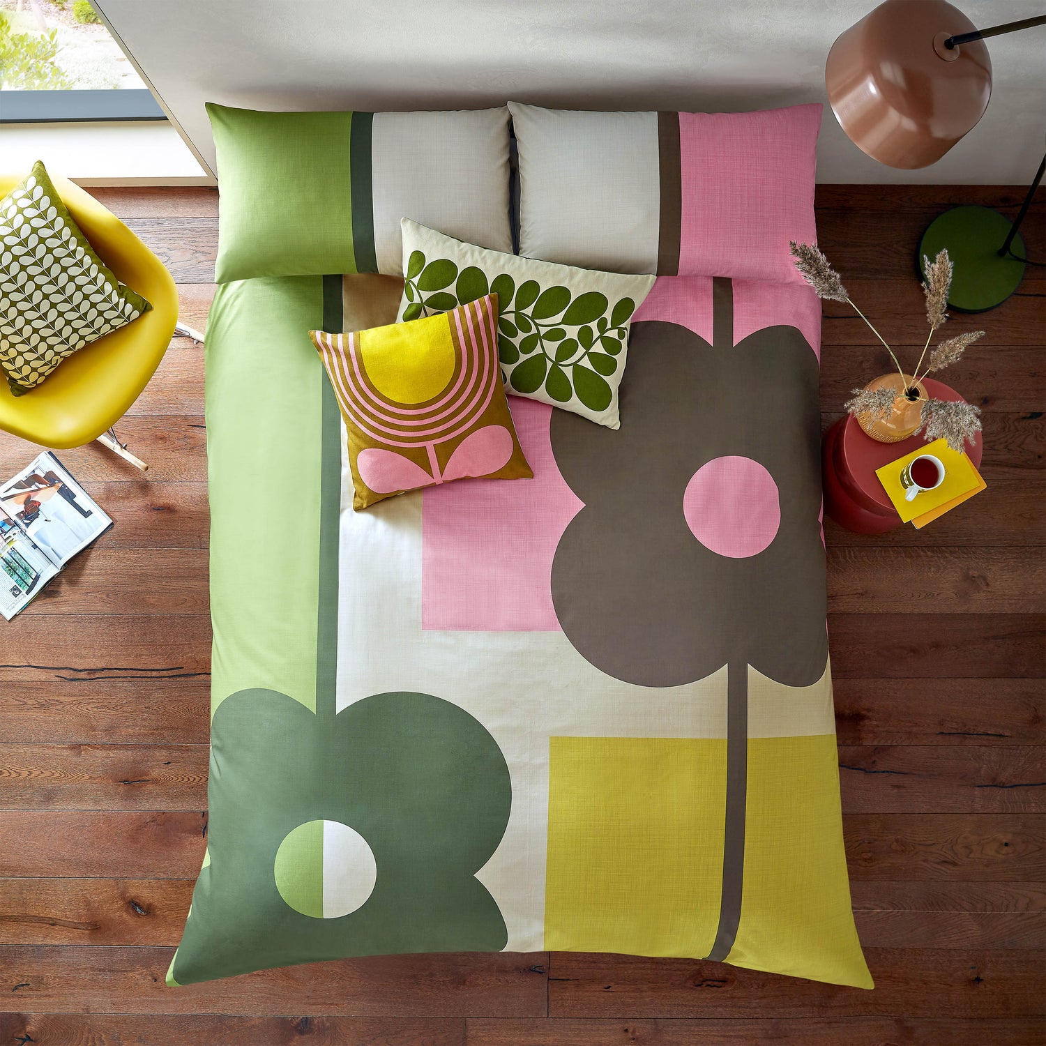 Orla Kiely Abacus Block Duvet Cover Bedding Set Multi