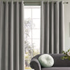 Laura Ashley Abbott Ready Made Eyelet Curtains Steel