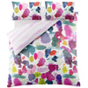 Bluebellgray Abstract Duvet Cover Bedding Set Fuchsia