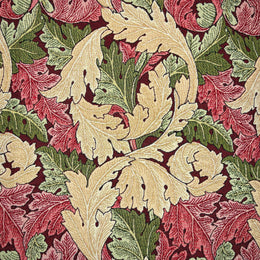 William Morris Acanthus Tapestry Fabric Wine