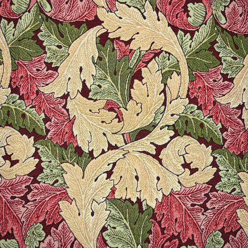 William Morris Acanthus Tapestry Fabric Wine