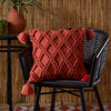 Drift Home Alda Outdoor Filled Cushion 43cm x 43cm Terracotta