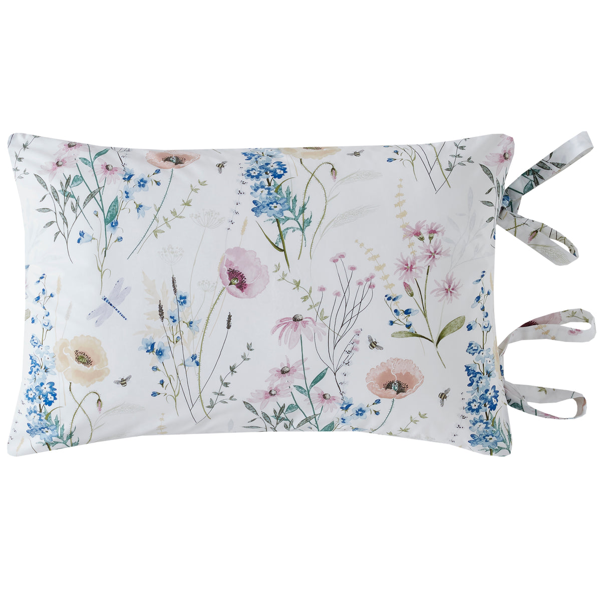 Laura Ashley Alford Meadow Pillowcase Housewife Delphinium Blue
