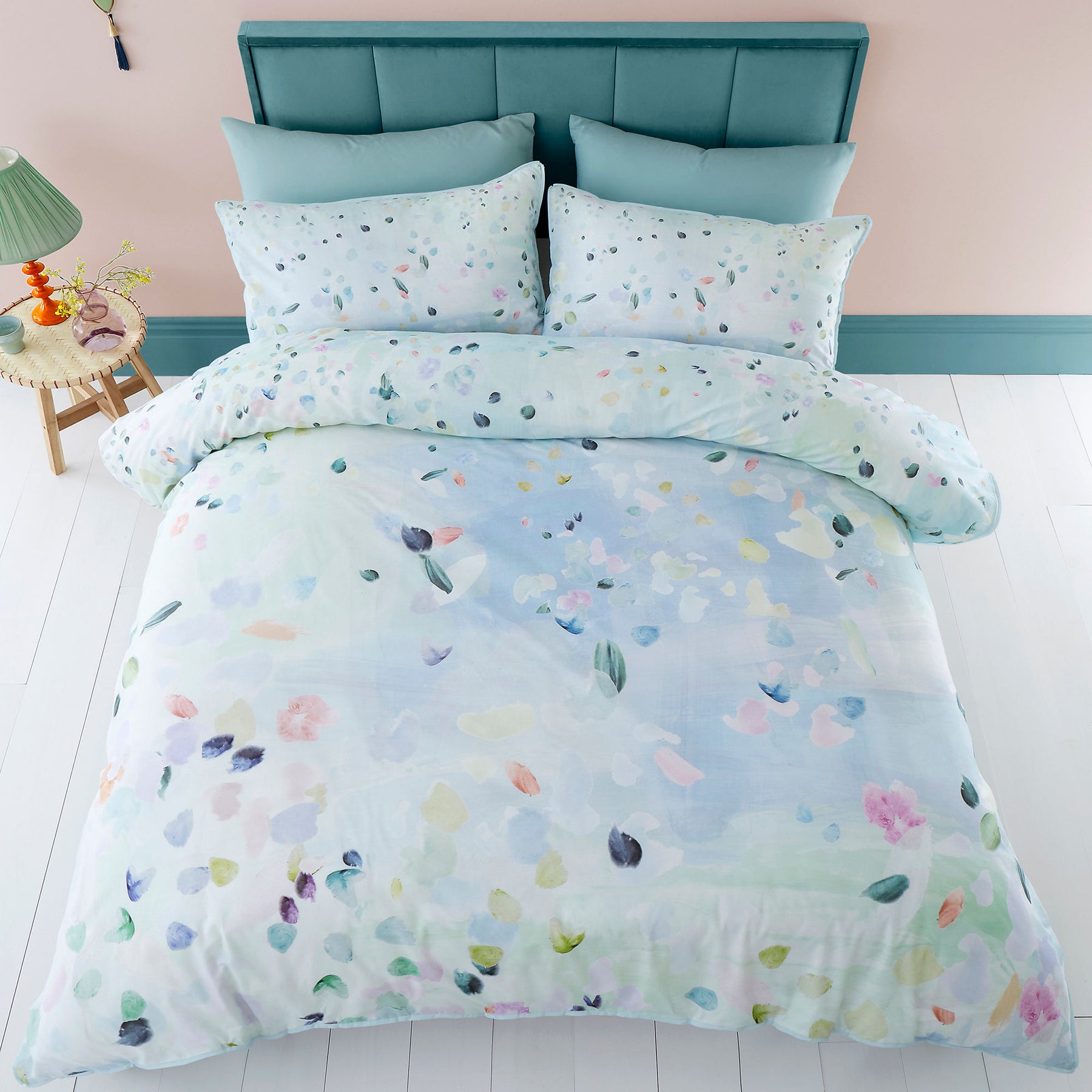 Appletree Style Alfresco Duvet Cover Bedding Set Duckegg
