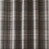 Laura Ashley Alfriston Check Blackout Ready Made Eyelet Curtains Pale Charcoal