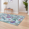 Catherine Lansfield Amaya Tropical Birds Washable Rug Purple