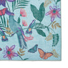 Catherine Lansfield Amaya Tropical Birds Washable Rug Purple